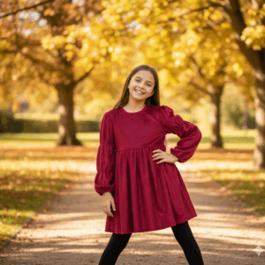 Generated Image October 07, 2025 – 12_59PM Stylowa sukienka z długim rękawem